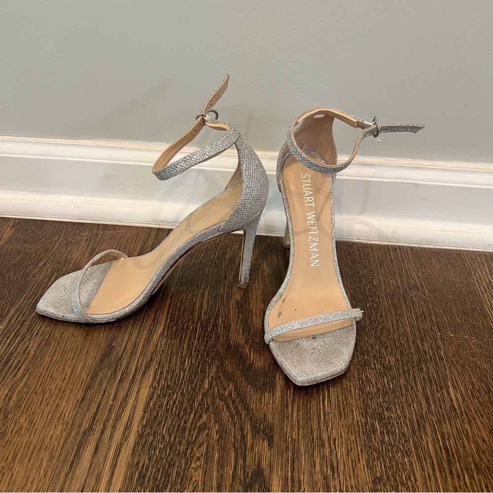 Stuart Weitzman, Crystal color size 8 heels
